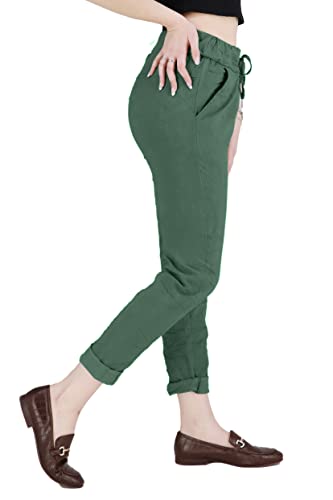 JOPHY & CO. Pantalone Donna Paper Bag a Tinta