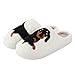 Solutra Hausschuhe Damen Plüsch Winter, Warme Pantoffeln Herren Slippers, Flauschige Weiche Rutschfeste Hauspantoffeln Damen (41/42 EU, Dackel)