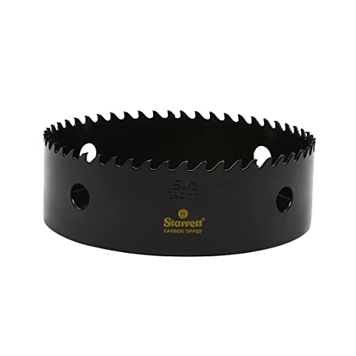 Starrett Tungsten Carbide Tipped Hole Saw, CT512 Deep Cut Holesaw Cutter