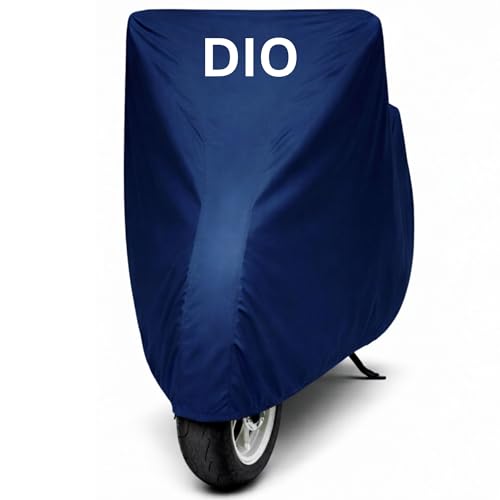 Image of Premium Scooty Cover for Dio, BS4, BS6, DLX, H-Smart, Dio All Model fit 100% Waterproof Dustproof Scratchproof - Ultra-Shield & All Weaather Protection for All Scooter Bike Cover