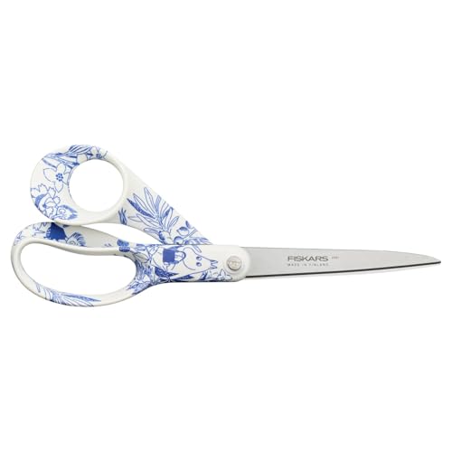 Fiskars X Moomin Ciseaux polyvalents au Design Mumin, Droitier, Longueur : 21 cm, Lames en Acier Inoxydable, Haru, 1075572