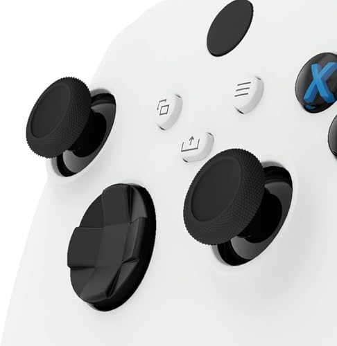Image of eXtremeRate Thumbsticks for Xbox Series X|S, 4PCS Replacement Joysticks Repair Kit for Xbox Wireless Controller, Custom Accessories Analog Stick for Xbox One S /X /Elite Controller - Black