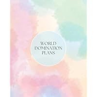 World Domination Notebook | 8" x 10" Lined Paper Notebook