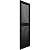 Mid-America 00011455002 Standard Size Cathedral Top Center Mullion, Open Louver Vinyl Shutter, w/Installation Shutter-Lok's & Matching Screws (Per Pair), 002, 14 1/2"W x 55"H, Black