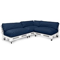 Spatium Jumbo XXL Cuscini Per Pallet E Panche - Sedile 120x60x20 Cm Con Federa Impermeabile Removibile (Mela Verde)