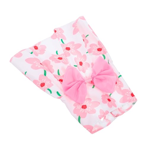 WEKADRIN 可愛い小型犬用夏のペット服 繊細な花柄ドレス 軽量通気性素材で涼しい快適な着心地 フレンチブルドッグ ダックスフンドに パーテ