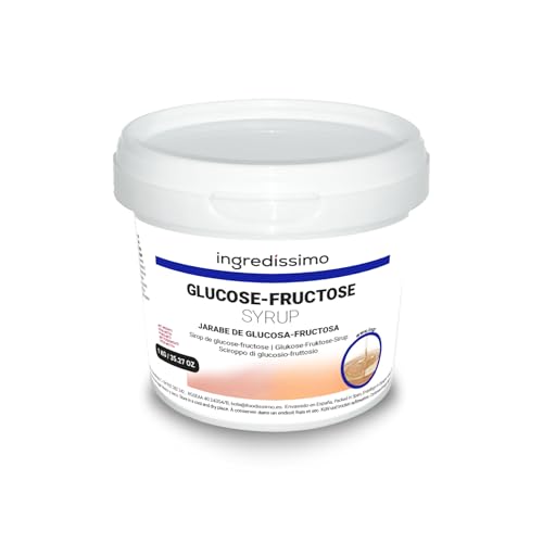 Ingredíssimo - Jarabe Glucosa-Fructosa 1Kg | Edulcorante Líquido Viscoso para Repostería | Sin Gluten y Vegano