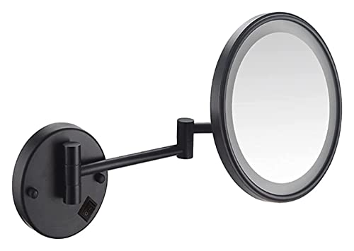 Miroir de maquillage mural extensible 5x rechargeable USB double face 20cm - 2