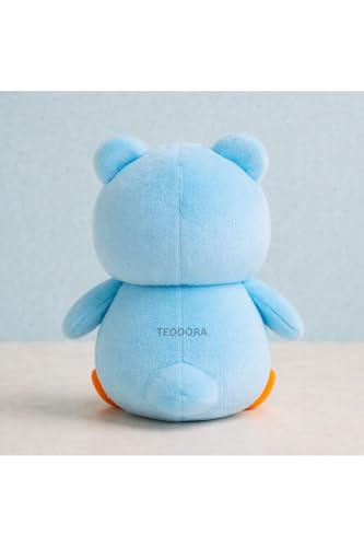 Image of Hoddie Penguin Soft Toy for Girls Boys Kids, Sky Blue, Animal Plush Stuffed Baby Teddy Gift Birthday, 23 cm