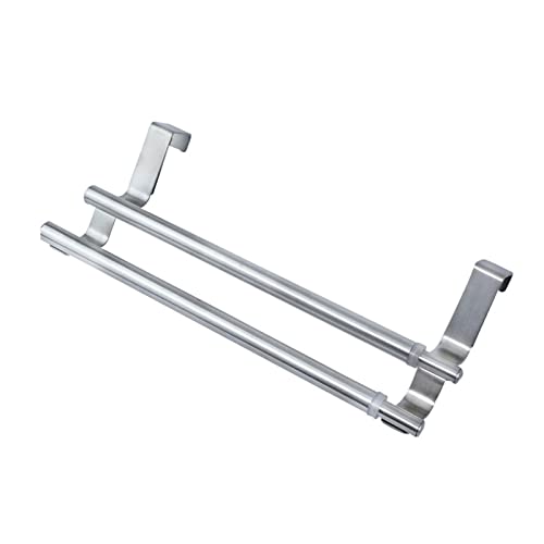 Fini le désordre : double barre serviette inox sans perçage pour salle de bain et cuisine