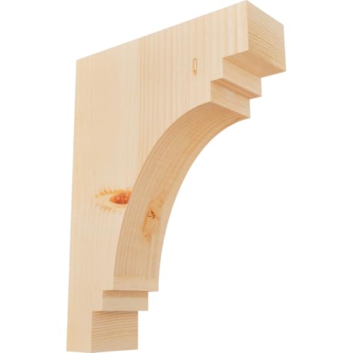 Ekena Millwork COR04X12X16PEC00SDF 3 1/2"W x 12"D x 16"H Pescadero Smooth Corbel, Douglas Fir
