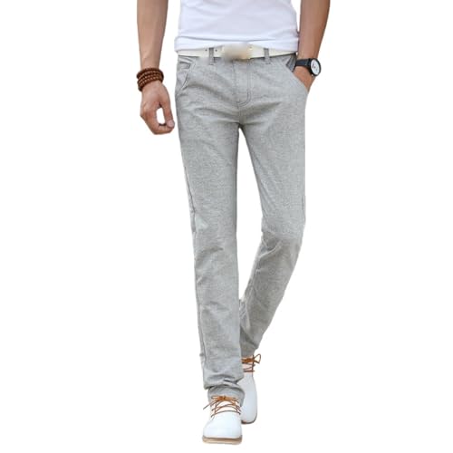 Pantalon d'été fin en coton homme casual fluide respirant chic