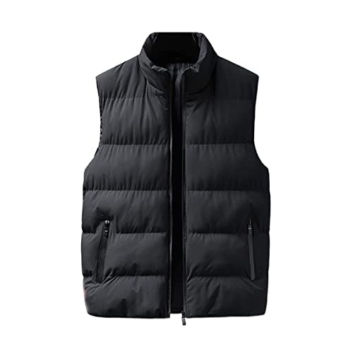 Men's Vest Jacket Puffer Vest Casual Winter Warm Zipper Sleeveless Vest Jacket Coat Outwear Tops Vests, L-7XL