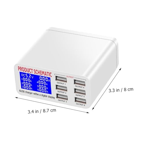 Estación de carga inteligente de 40w con pantalla LCD de alta precisión 5