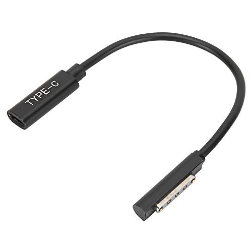 ASHATA Cable adaptador de carga rápida Surface PD, cable adaptador de carga rápida tipo C PD para Surface 1, 2 RT, computadora, tableta, teléfono, herramienta