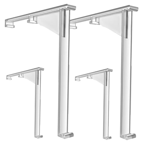 Lurrose 4Pcs Transparent Valance Clips for Vertical Blinds Easy Installation Curtain Fixation Clamps Durable Blind Accessories for Home and Office Use