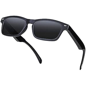 ERUN Smart Glasses UV400 Polarized Audio Sunglasses Music Headset Speaker Sunglass , Wireless Bluetooth Glasses Open-Ear…