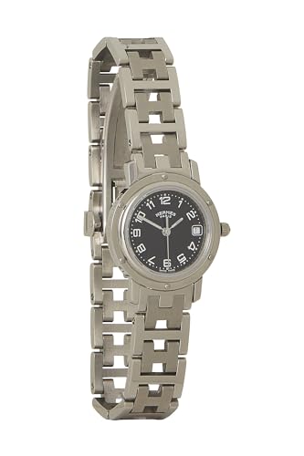 Pre-Loved Stainless Steel & Black Clipper PM, Black