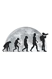 Fotograf Notizbuch: Fotograf Evolution Mond Kamera Fotojournalist / 6x9 Zoll / 120 karierte Seiten Seiten