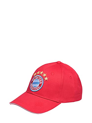 FC Bayern München Gorra de béisbol para niños, color rojo