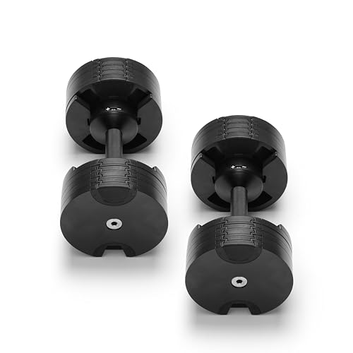 Image of NUOBELL Adjustable Dumbbell Set, 5-50 LB or 5-80 LB, Easy Twist 2024-25 Model, All-In-One Weights Set (Pair) for Home, Original Manufacturer