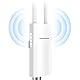 WONLINK Outdoor WLAN Access Point, Wireless Outdoor WLAN Repeater AC1200 Dualband WiFi Verstärker im Freien mit 2 Gigabit Ethernet -Port, 48V PoE Power, Unterstützung von Repeater/AP/Router, IP66