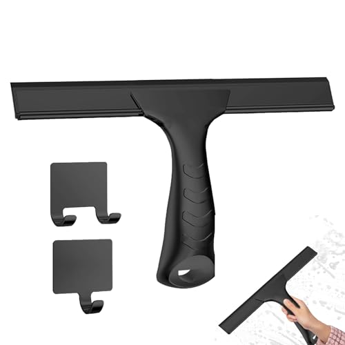 Raclette - Raspador de Ducha para Ventanas - Raspador de Ducha de - Rasqueta de Ducha de Acero Inoxidable, espátula Multiusos