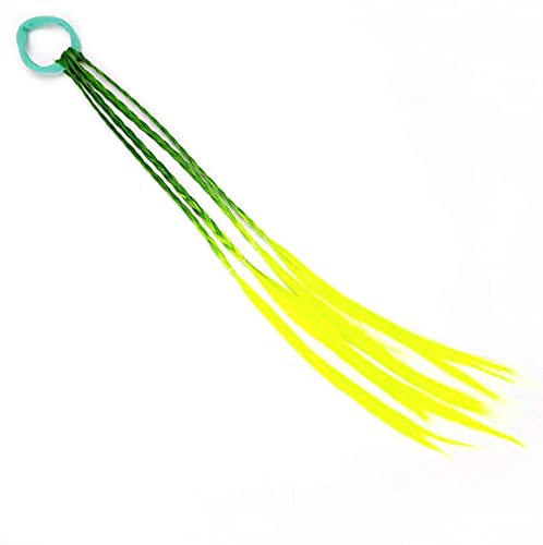 【BEAUTY PLAYER】ウィッグ 子供 カラーエクステ 三つ編み 編み込み コスチューム メッシュ チア ダンス ひな祭り 発表会 エクステンション ヘアエクステ カラフル キッズ 髪 髪の毛 付け髪 ハロウィン (グラデーション-3)