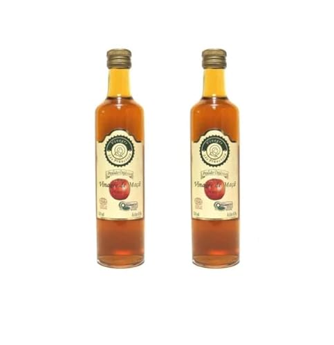 KIT 2 VINAGRE DE MAÇÃ ORGÂNICO ACIDEZ 4% SÃO FRANCISCO 500 ML