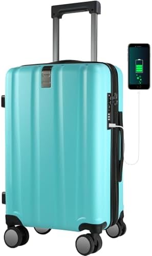 KROSER Carry On Luggage Suitcase Rolling Luggage, Carry-On 20-Inch
