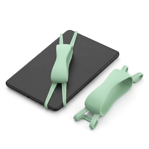 wilcractk Correa cómoda Compatible con Kindle y tabletas, Soporte Universal de Material elástico Compatible con Kindle Paperwhite, Kobo, Tolino y teléfonos Inteligentes (Verde)