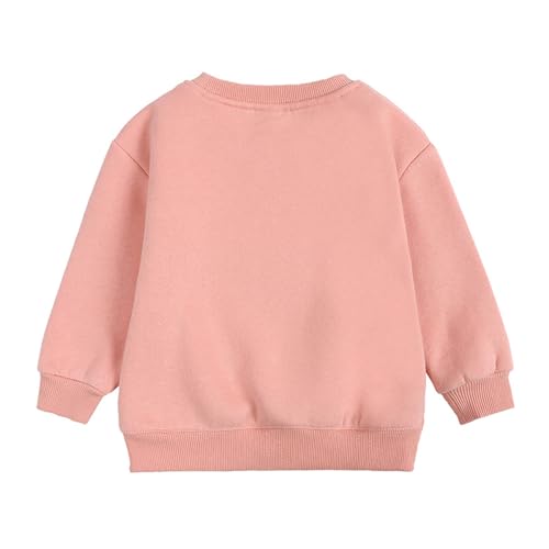 Mud Kingdom Girls Boys Fleece Sweatshirt Pullover Solid Color brushed Crewneck2