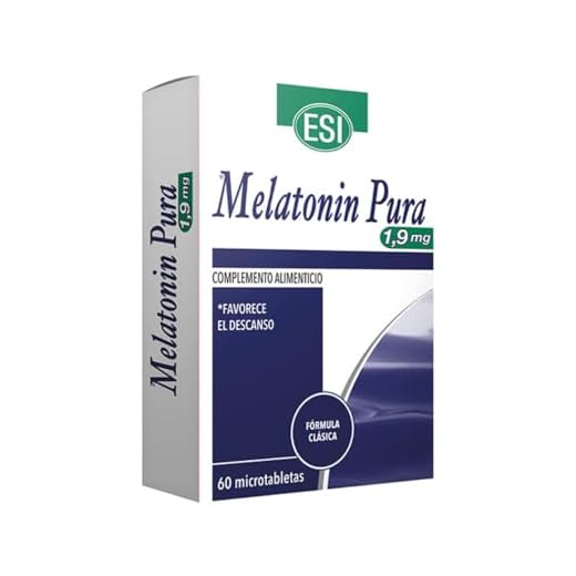 Melatonin Pura 1,9 mg – Complemento alimenticio con Melatonina – Favorece el descanso nocturno y la regulación sueño-vigilia – Sin gluten, sin lactosa, apto para veganos – 60 microtabletas ESI