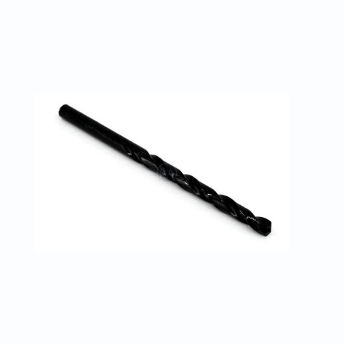 Benchmark Abrasives Straight Twist HSS Black Oxide Jobber Length Drill Bits for Drilling Light-Gauge Metal, Wood, Plastic, Zinc, Aluminum (12 Pack) (#2, 3-7/8”)