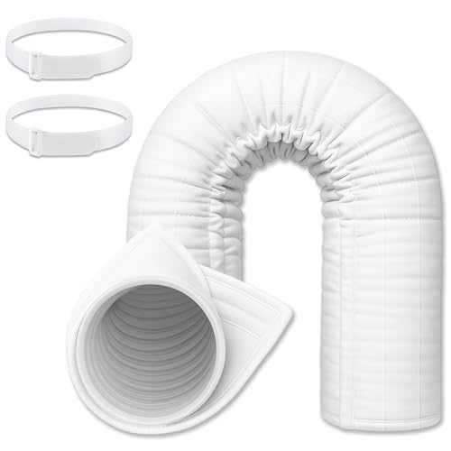 Image of Outus 1 Pc Air Conditioner Hose Cover Wrap - Ac Hose Duct Vent Insulation Sleeve Insulated Cover for Portable Ac for 5 inch & 5. 9 inch Diameter 60 inch Long Exhaust Hoses Tube (White)