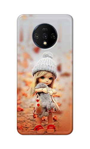 Image of PRINTFIDAA Doll Cute Girl Amazing Beauty Little Kid Child Playing Hard Back Cover for OnePlus 7T Back Cover -(P6) KAT1001