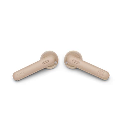 Image of JBL Tune 225TWS True Wireless Earbuds, with JBL Pure Bass Sound, Bluetooth, 25 Hours Battery, Dual Connect, and Voice Assistant (Gold)