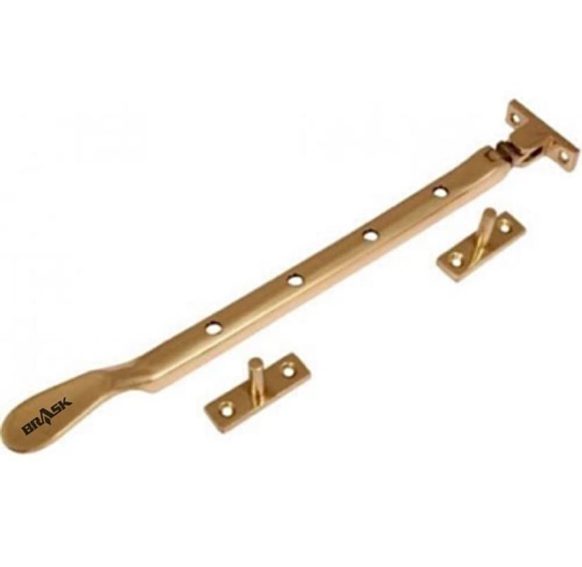 BRASK Brass Wooden Window Stay 8" Golden Finish (Pack of 2)-picture-15