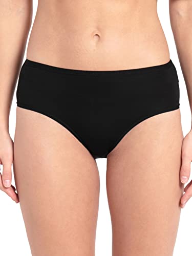 Image of Jockey 1807 Women's High Coverage Micro Modal Elastane Stretch Mid Waist Hipster with Ultrasoft Exposed Waistband