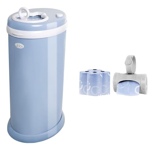 Set Ubbi bote para pañales y dispensador portátil miniatura 1