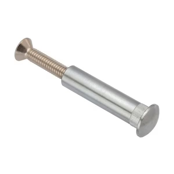 Arch Barrel, 5/16"-18, 2 1/16 in BRL Lg, 1/2 in BRL Dia, Brass Chrome