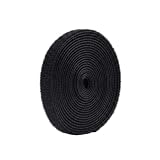 Cable Management 33ft Reusable Hook And Loop Cord Organizer, 0.4 Inch Wide Cut To Length Wire Organizer Self Gripping Double Sided Cable Holder for Home Office Desk Electronic Power Cord Management