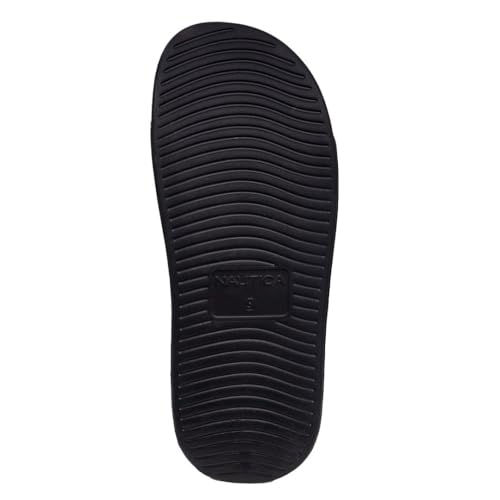 Image of Nautica Men's Open Toe Slide Sandals - Comfortable Indoor & Outdoor Shower Slippers