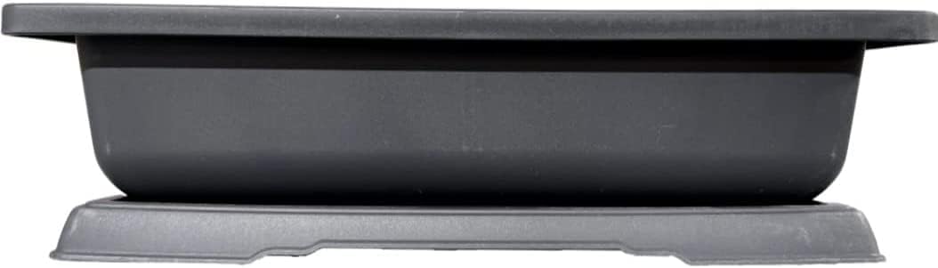 Heavy Duty Outdoor Bonsai Pot - 18in Pot w Drain Holes and Tray for Handling The Outdoor Weather