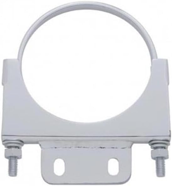 Technical Precision Replacement for Peterbilt 379 Year 1995 Chrome 5 INCH CAB CLAMP W/ 1 .5 X 3 .375 INCH Plate