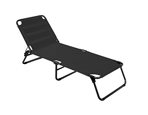 jan kurtz fiam, amigo 30, limited edition, black - black, tripod sun lounger, design francesco favagrossa
