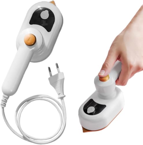 PHYNDR Ferro da Stiro Verticale, Ferro da Stiro Portatile, 2 in 1 Stiratore Verticale da Portatile, Vaporizzatore per Indumenti di Vapore Continuo, Ferro da Stiro a Vapore per Viaggi e Casa