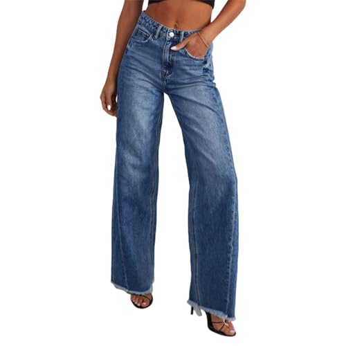 Seraphae Sweatpant Jeans Women, Sweatpants That Look Like Jeans, Comfort Boyfriend Jeans, High Waisted with Pockets