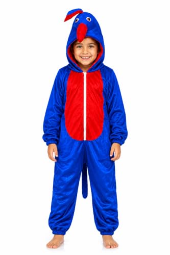 Image of Kids Animal & Bird Costumes - Comfortable Fleece Fancy Dress Outfit | Soft Plush Onesie | School Events, Theme Parties, Photoshoot