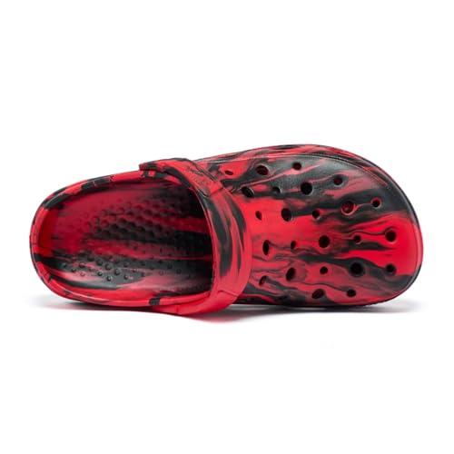 Image of Kids Boys&Girls Black Camouflage Clogs Children's Beach Shoes Classic Marbled Tie Dye Clog Little Kid